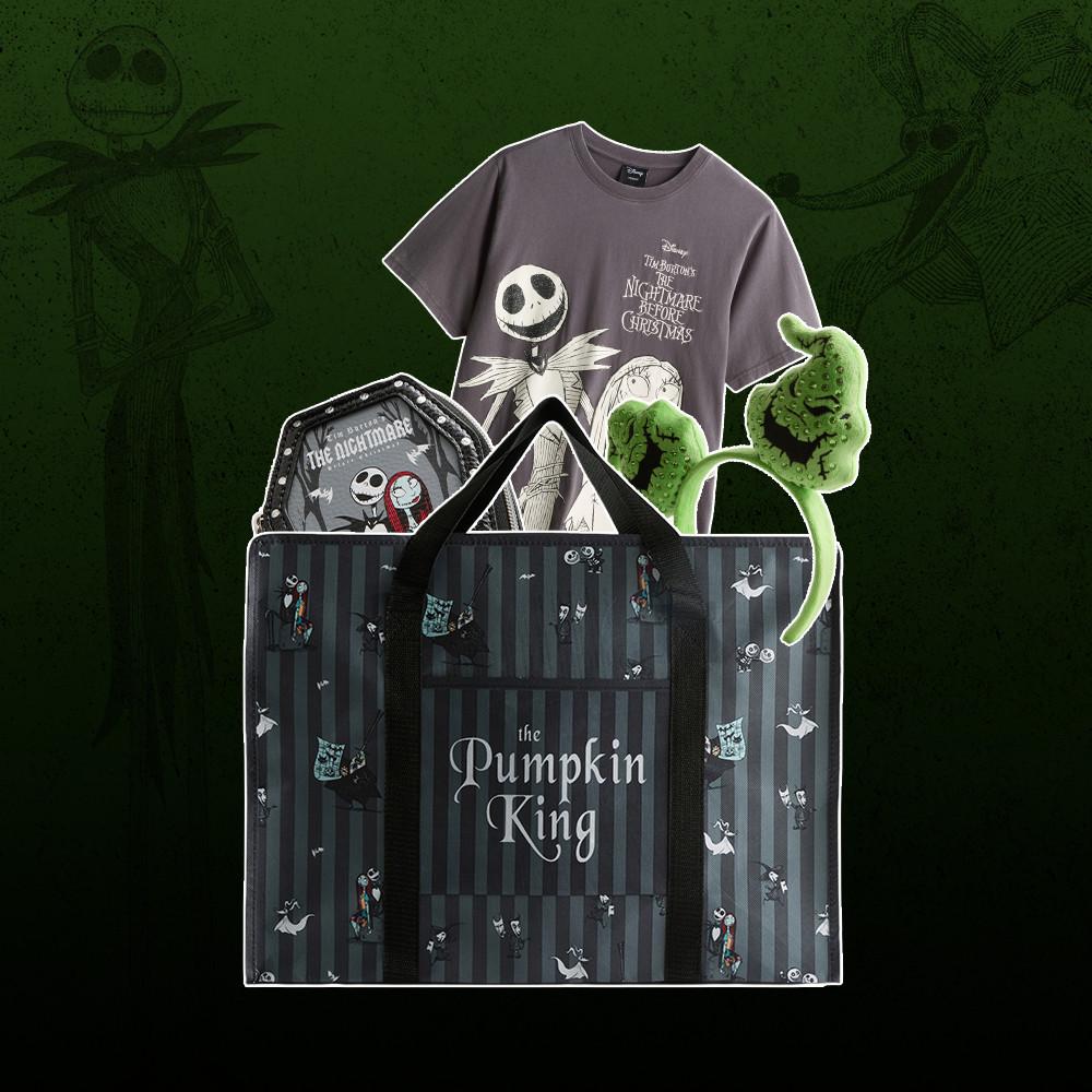 Disney The Nightmare Before Christmas gift set with tote bag, T-shirt, headband and make-up bag.