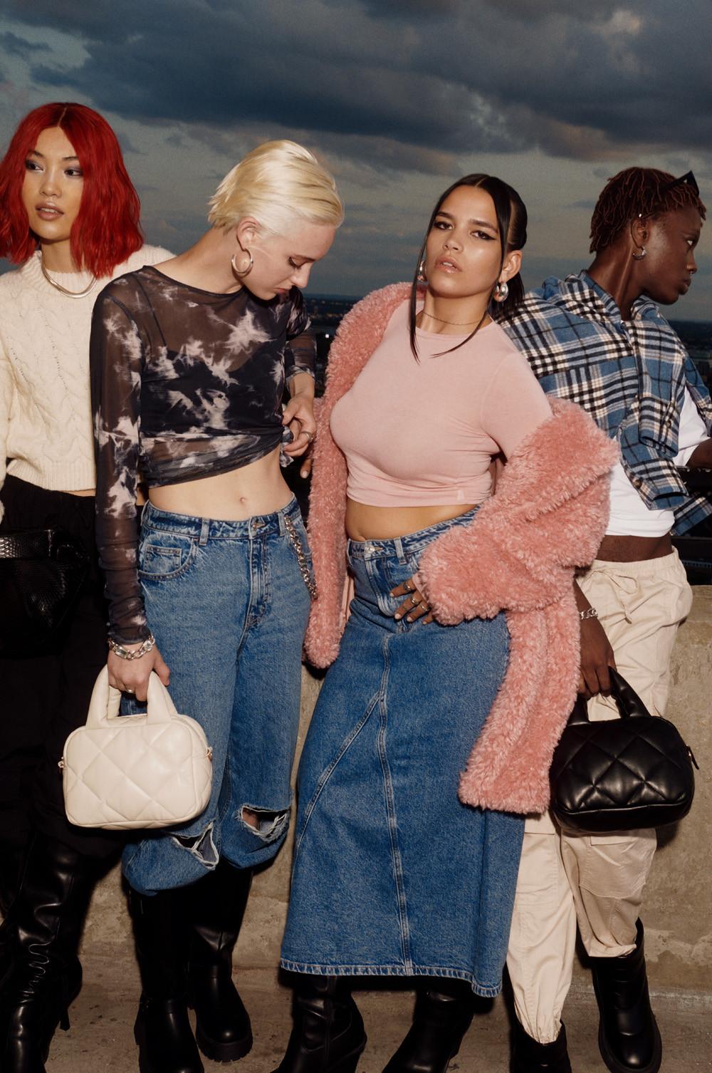 Models in Rita Ora X Primark accessories
