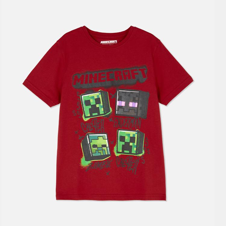 Minecraft red T-shirt