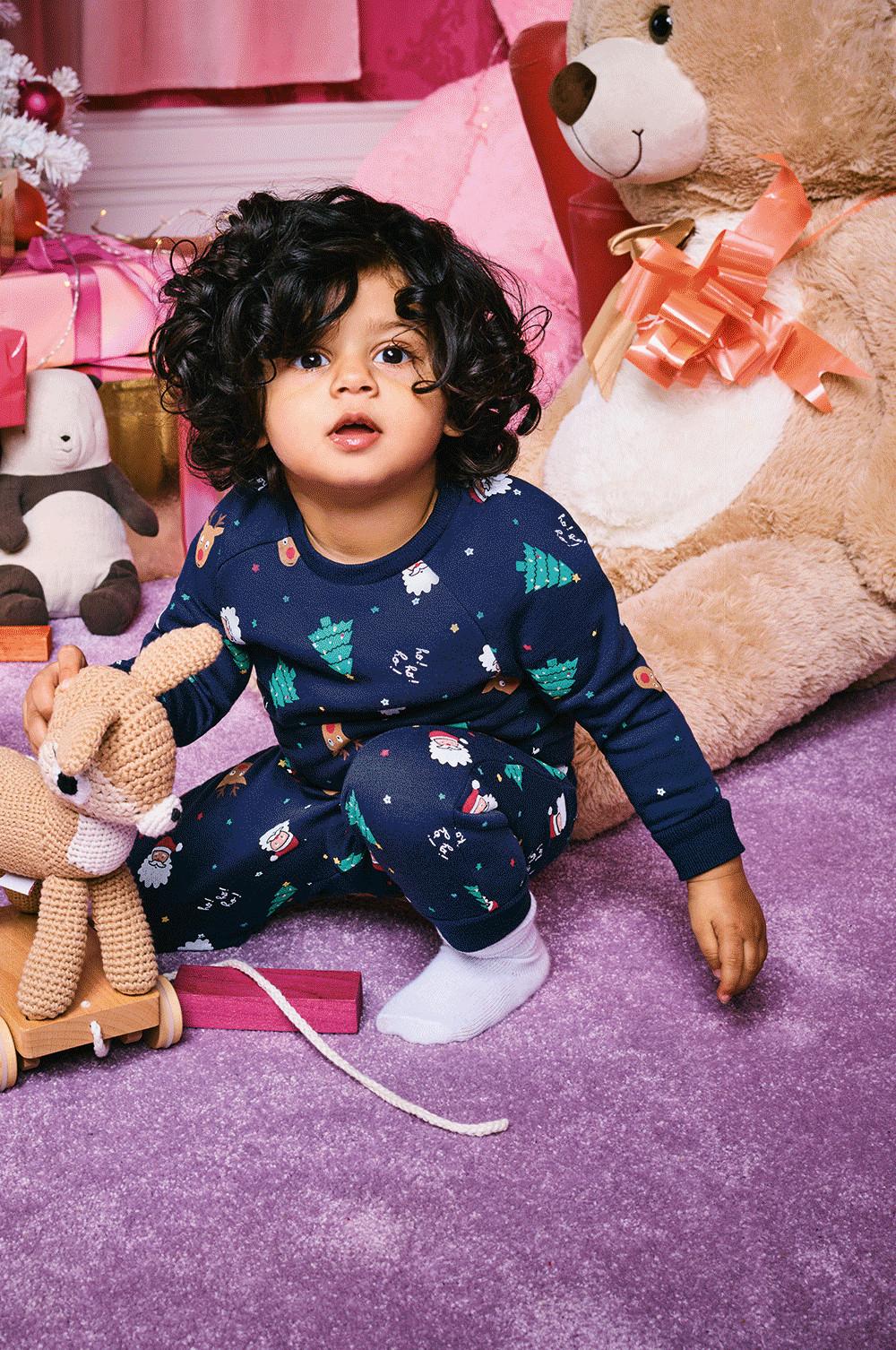 pijamas navideños para niños