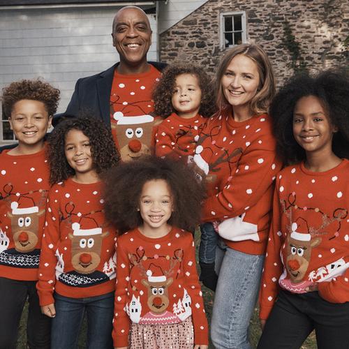 božični puloverji za družino