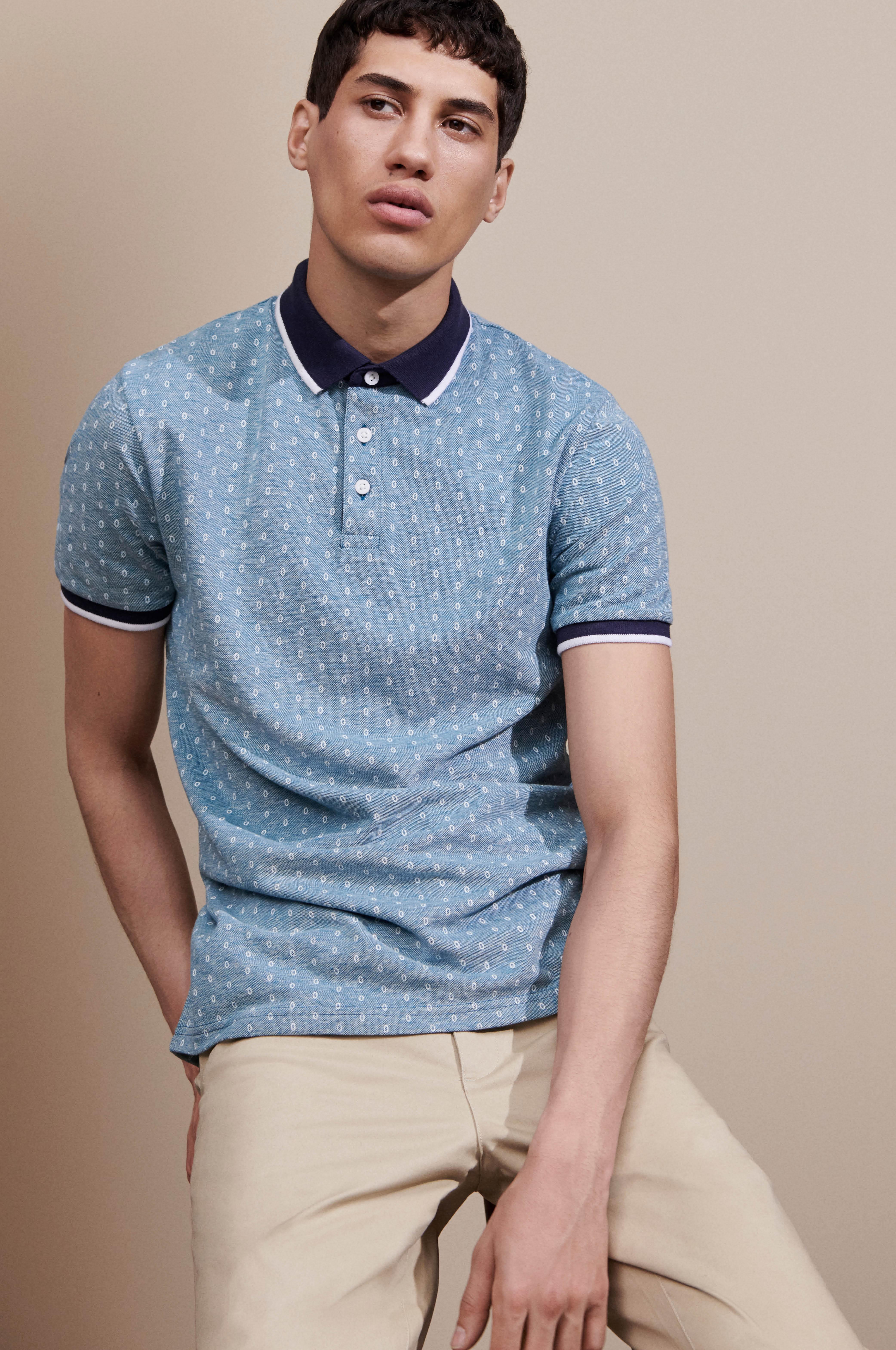 Male in polo top