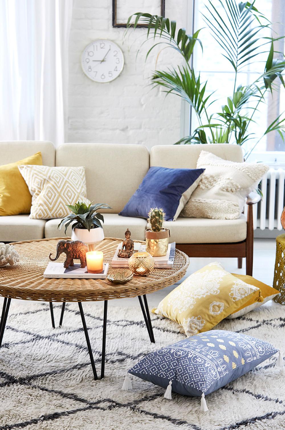 Primark yellow cushions best sale