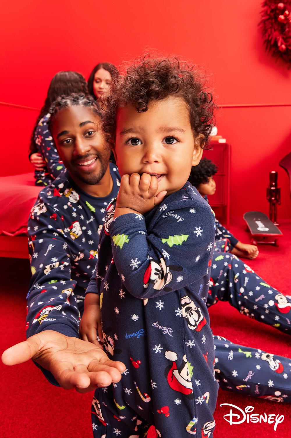 Matching Family Disney Christmas Pajamas Oversized Shirts