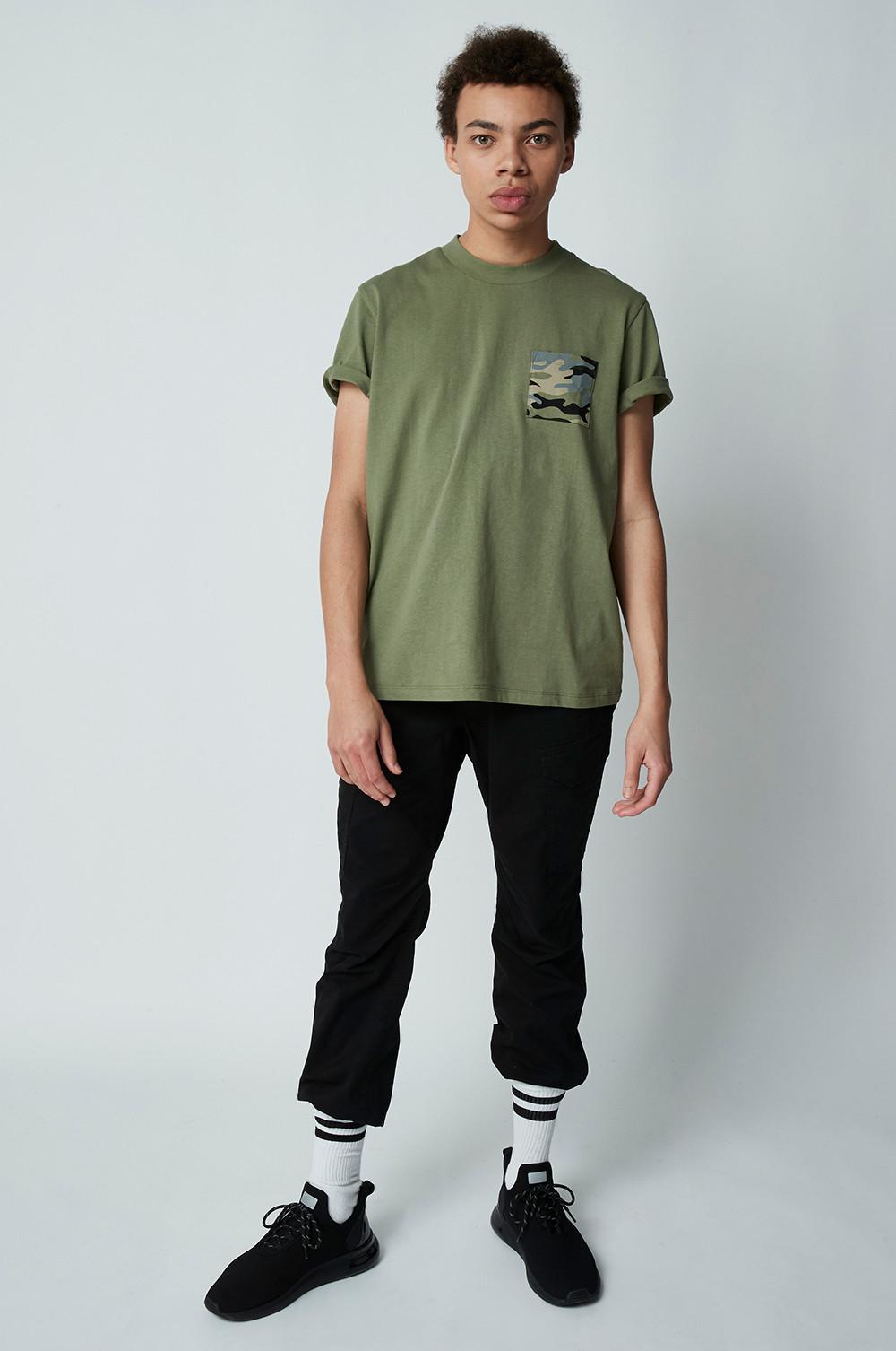 Primark khaki green Los Angeles Outline T-shirt UK