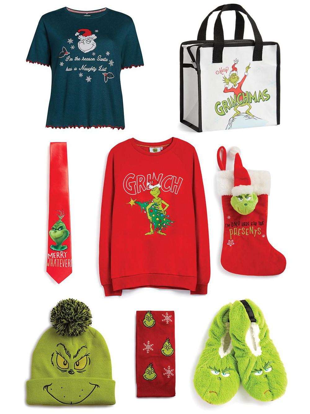 The Best of The Grinch Collection, Pyjamas, Jumpers & Homeware