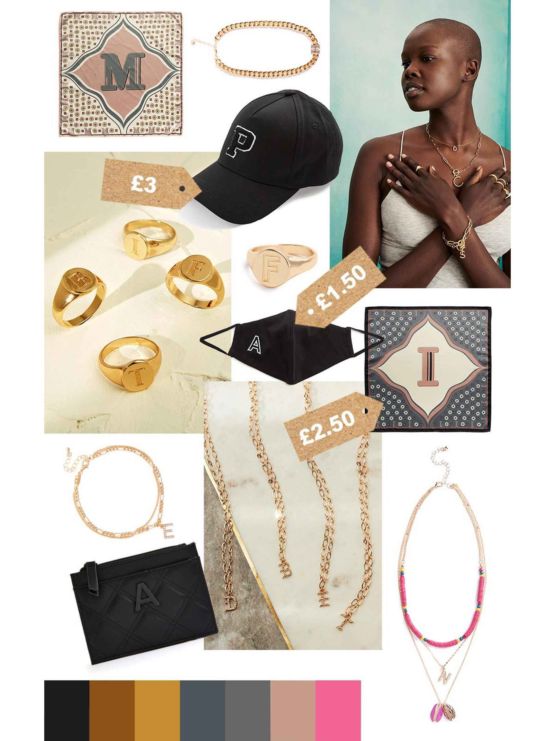 Initials products moodboard UK