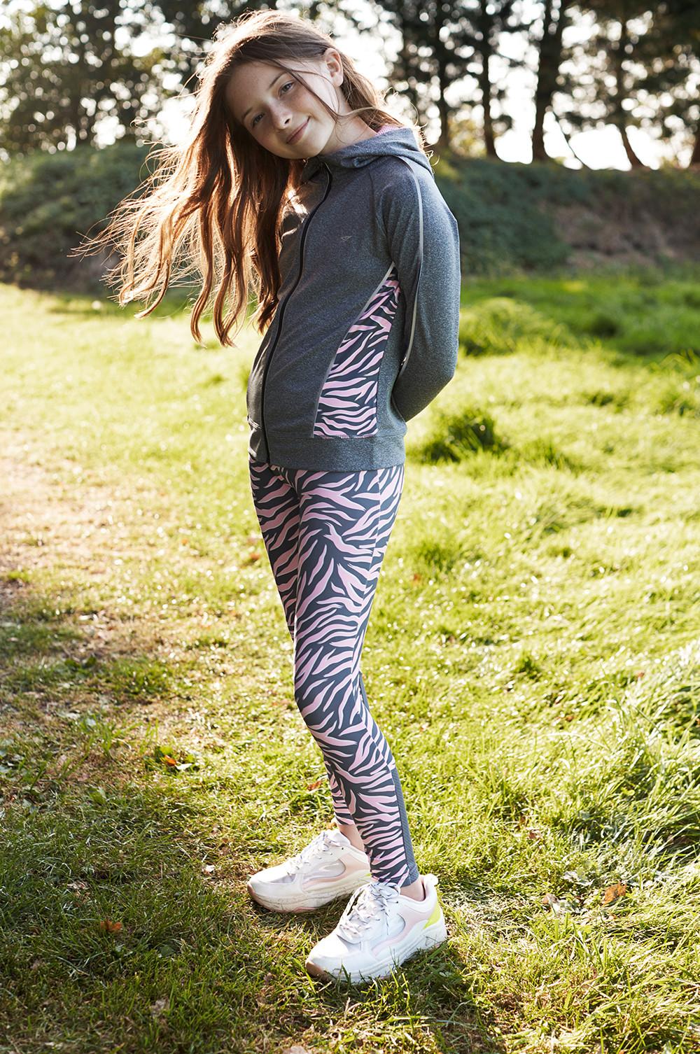 girls zebra leggings