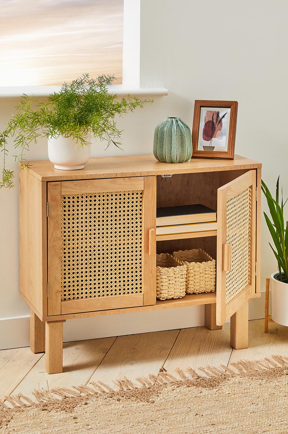 Rattan unit with plant