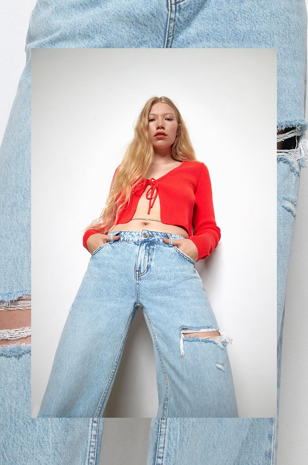 Baggy jeans met lage taille