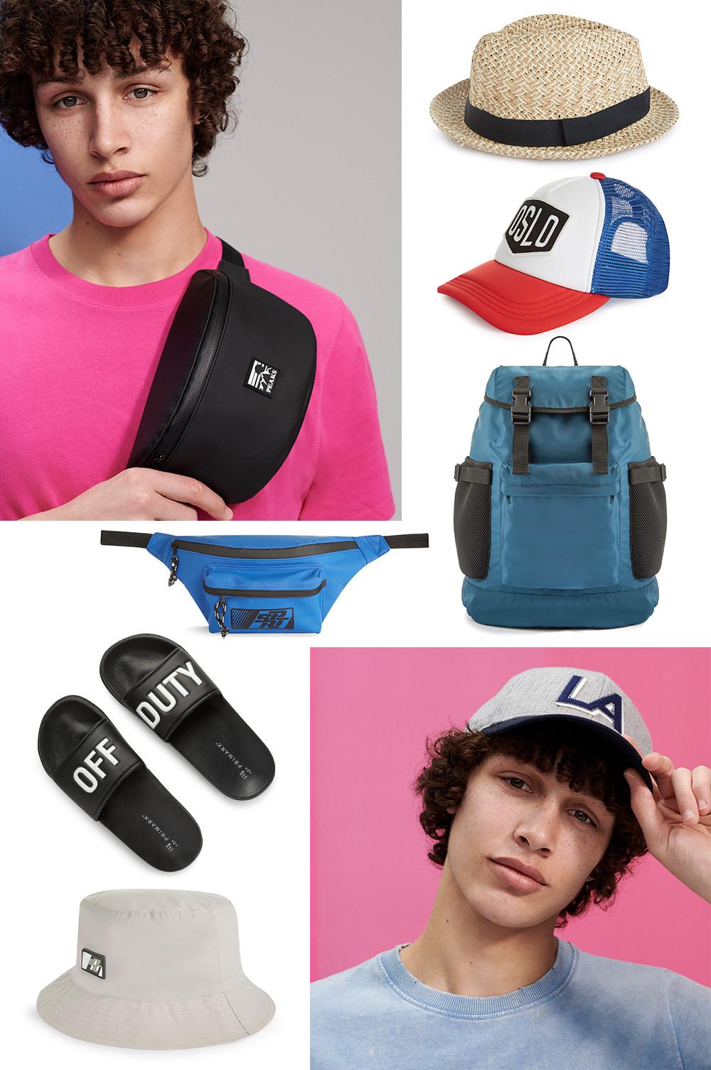 Mens accessories collage