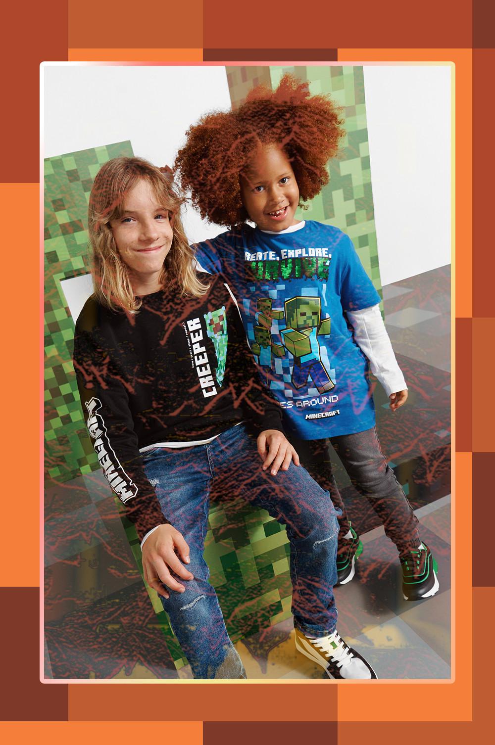 Minecraft Pullover und T-Shirt