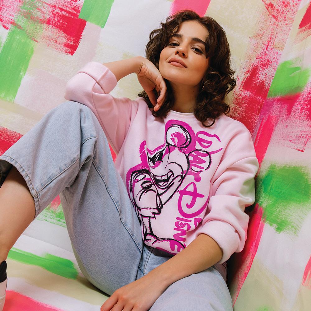 Sudaderas con capucha de Disney para mujer, jerséis de dibujos animados con  letras de Mickey Retro