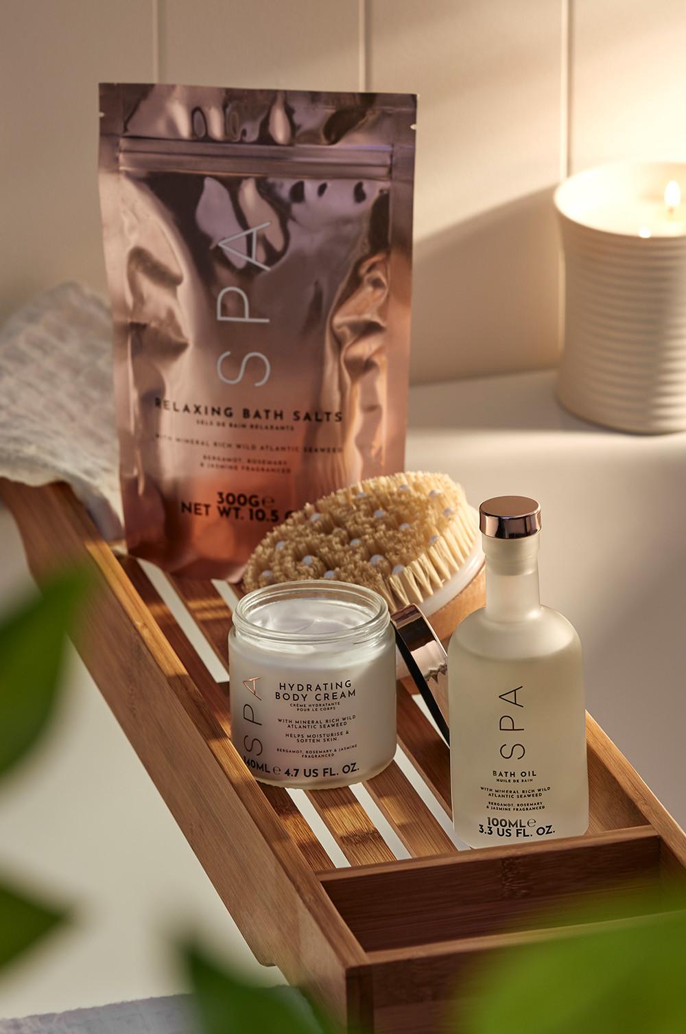 Présentation produits spa pour le bain