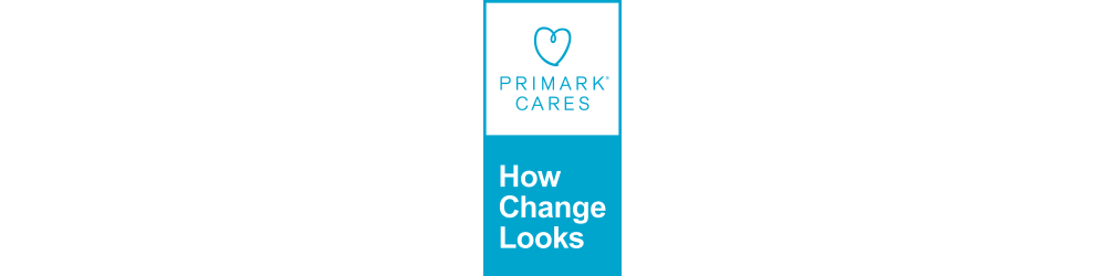 "Primark cares - How Change Looks"-Logo