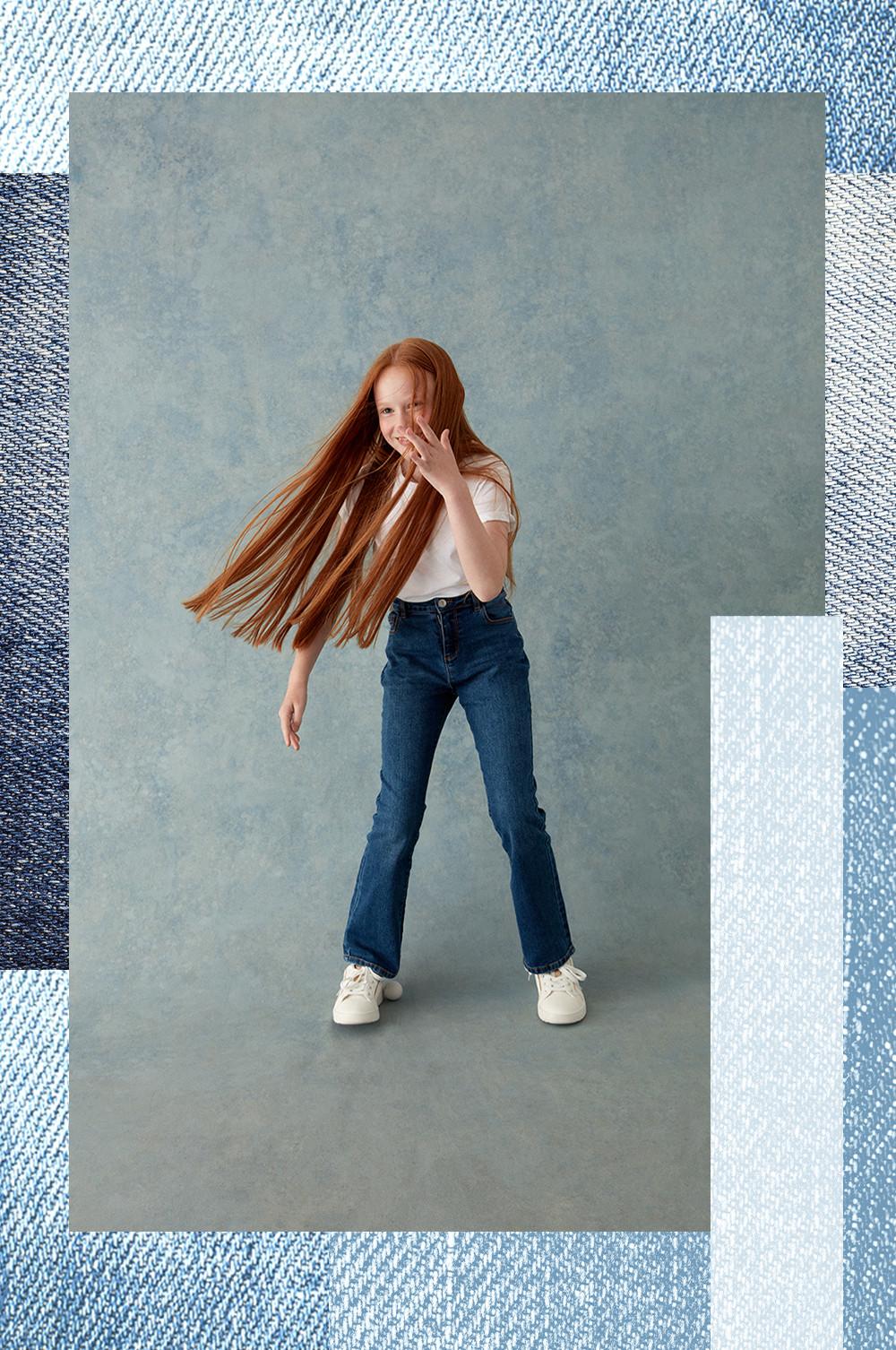 Jeans met uitlopende pijpen