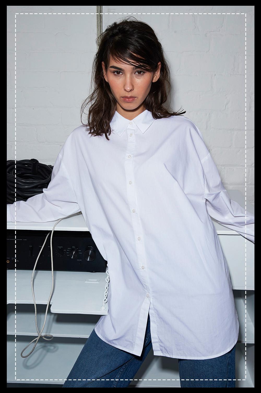 White Poplin Shirt