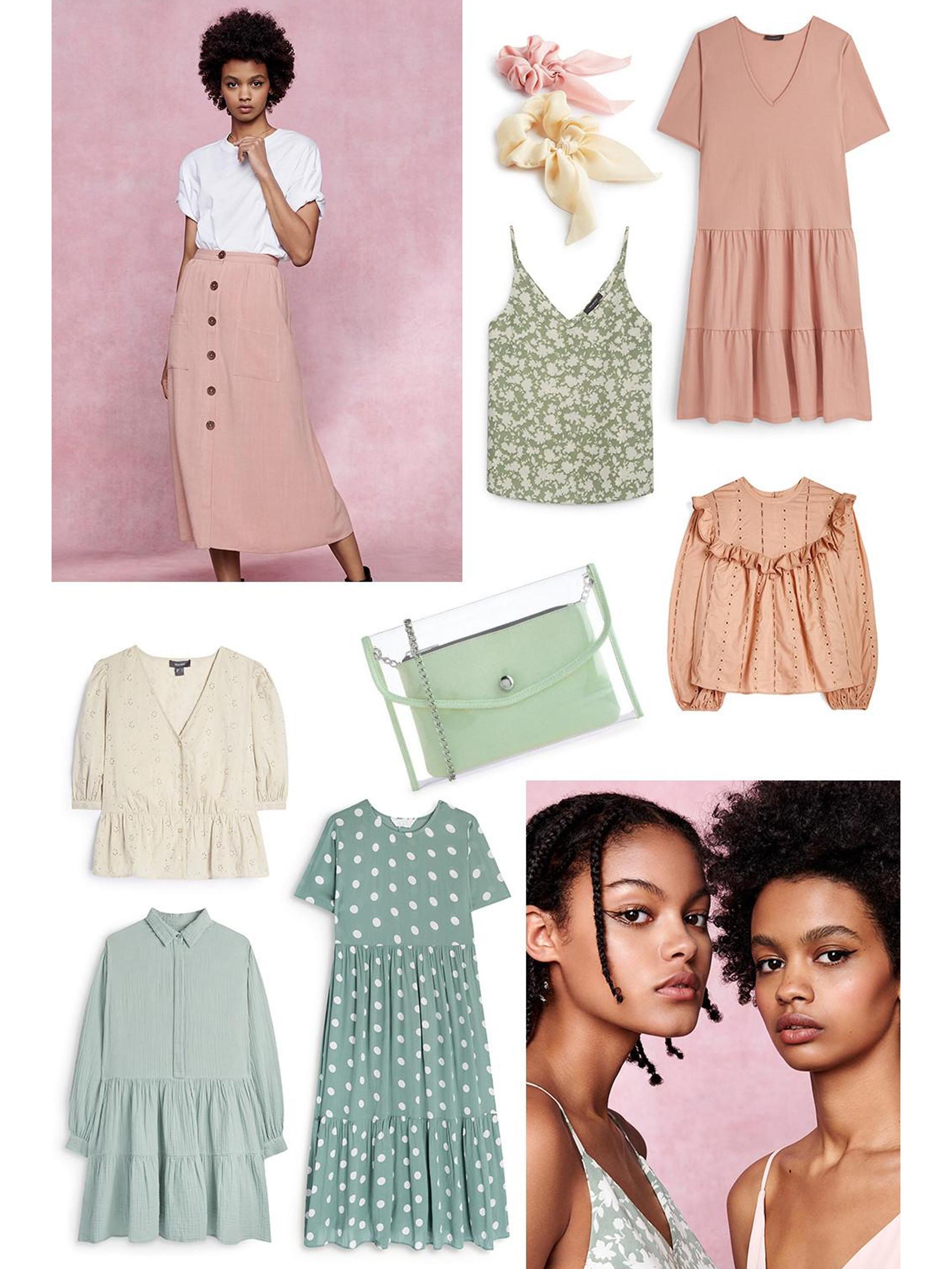 trending now pastels collage