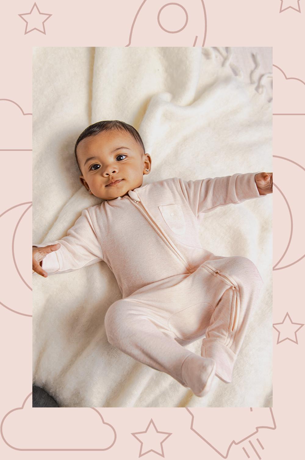 Pink sleepsuit