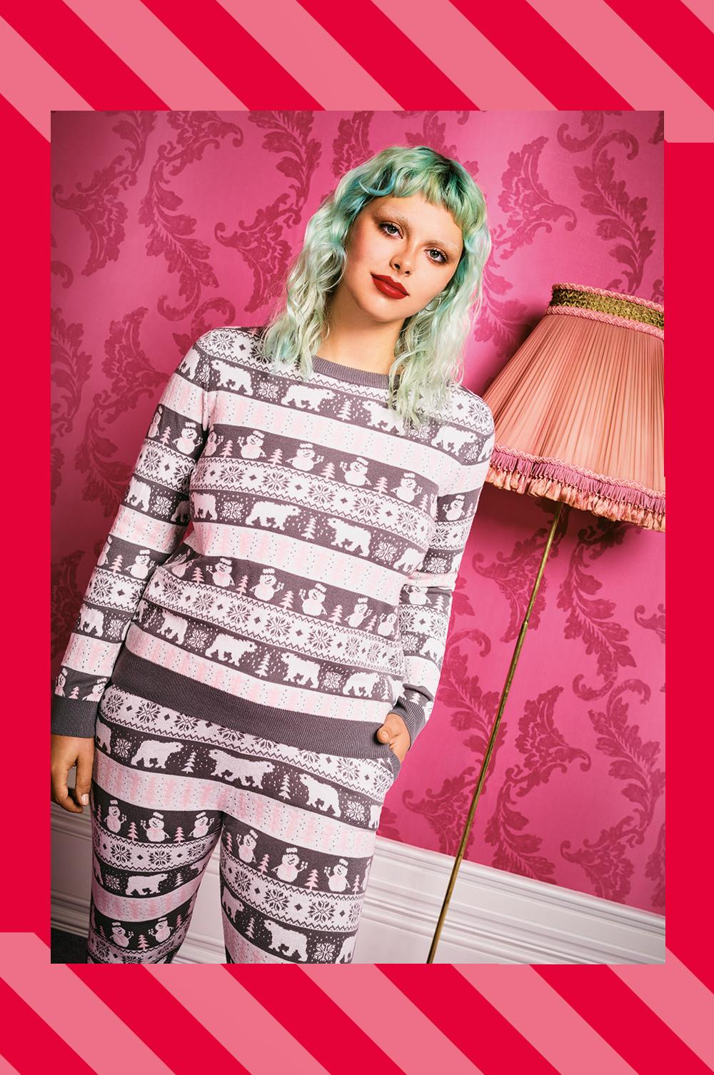 pyjama de Noël gris