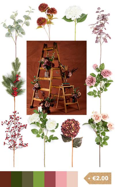 Losse bloemen-collage