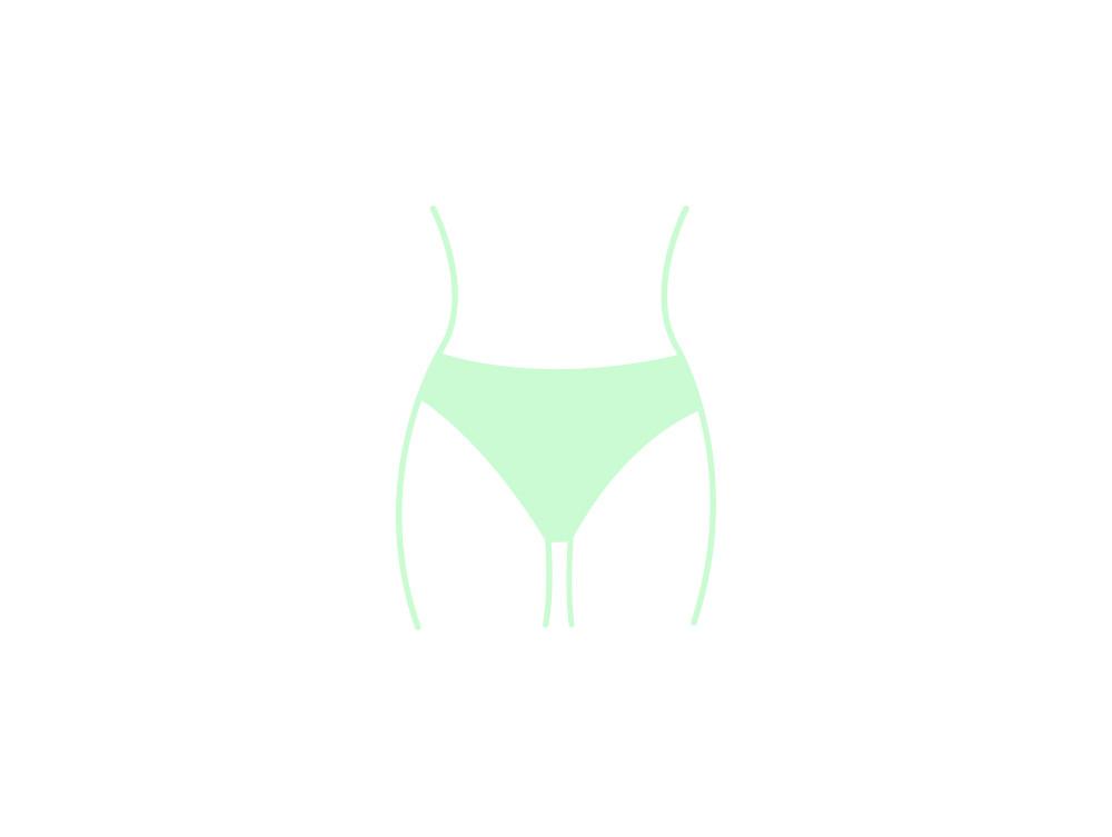 The Straight bikini bottoms illustration in green