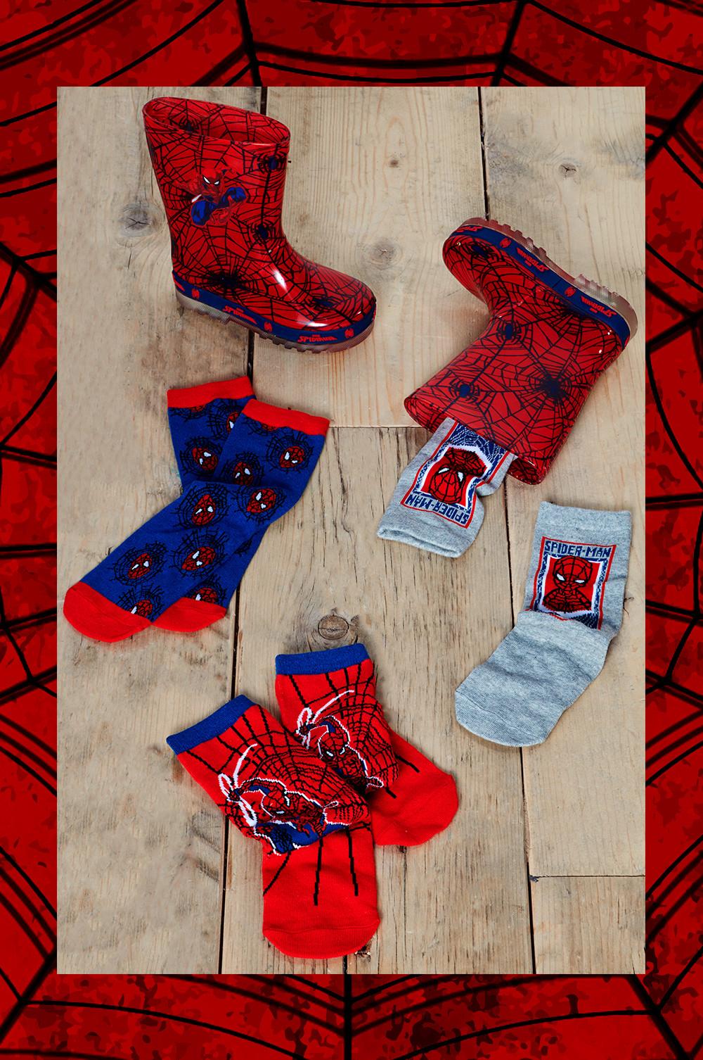 „Spider-Man“ Socken und Gummistiefel