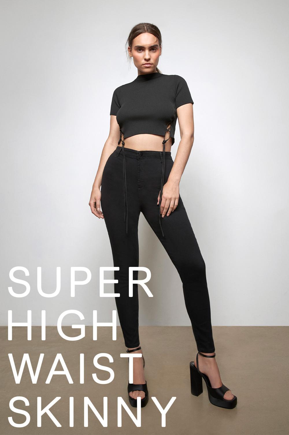 Superskinny met hoge taille