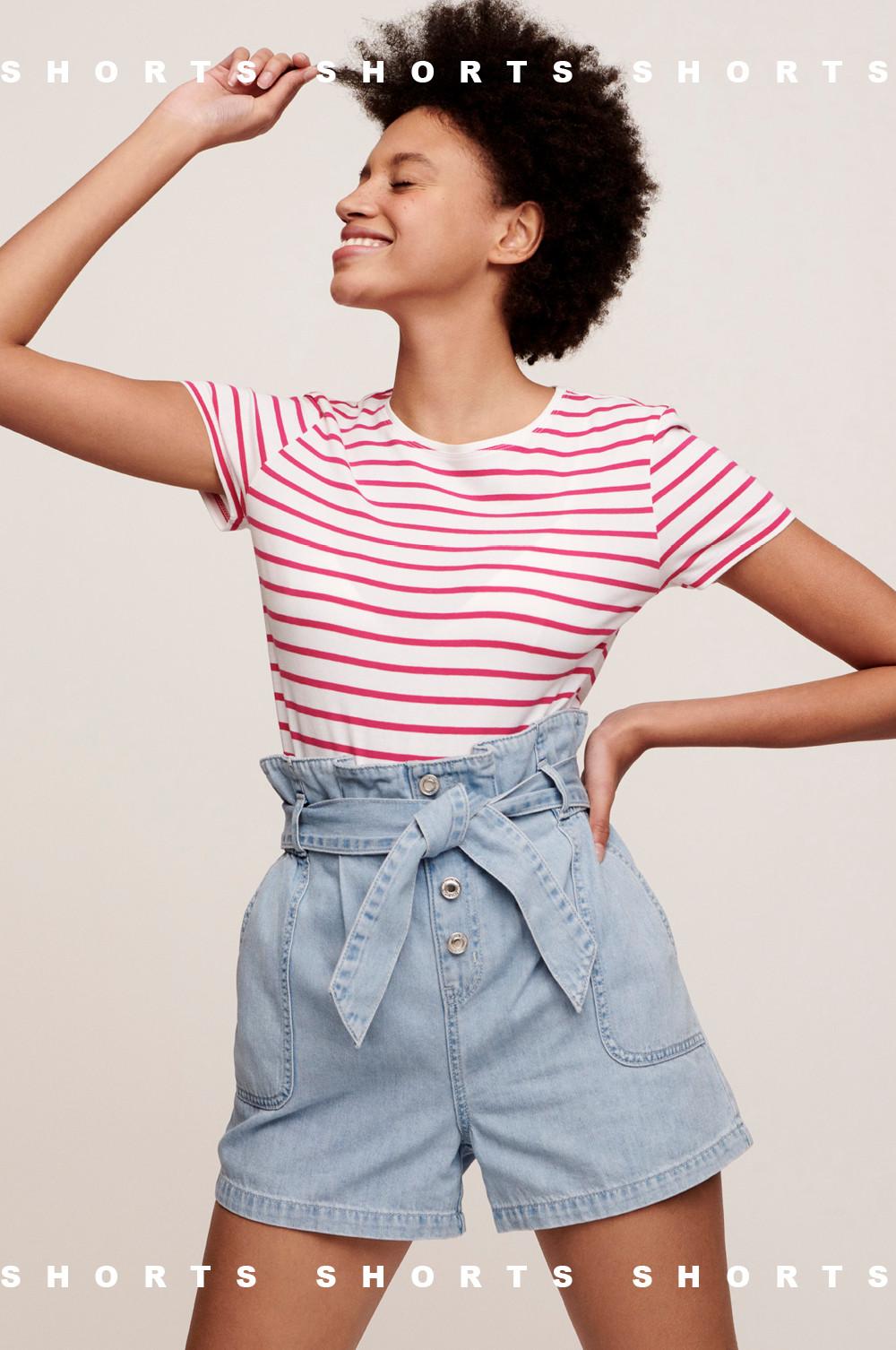 Primark striped shorts online