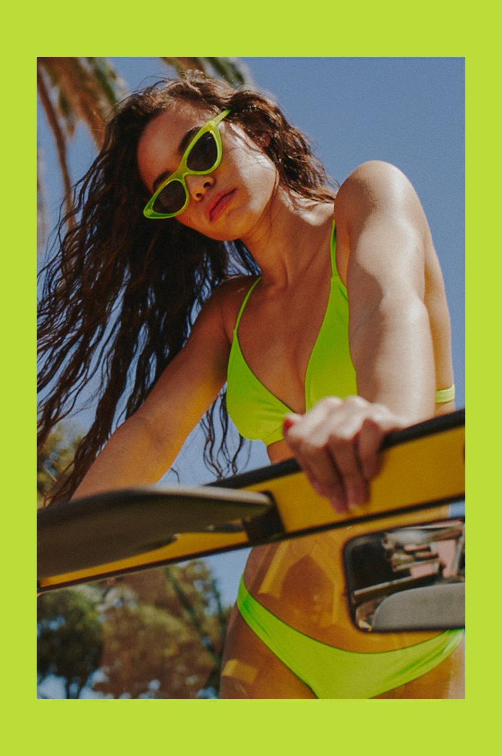 primark neon green bikini