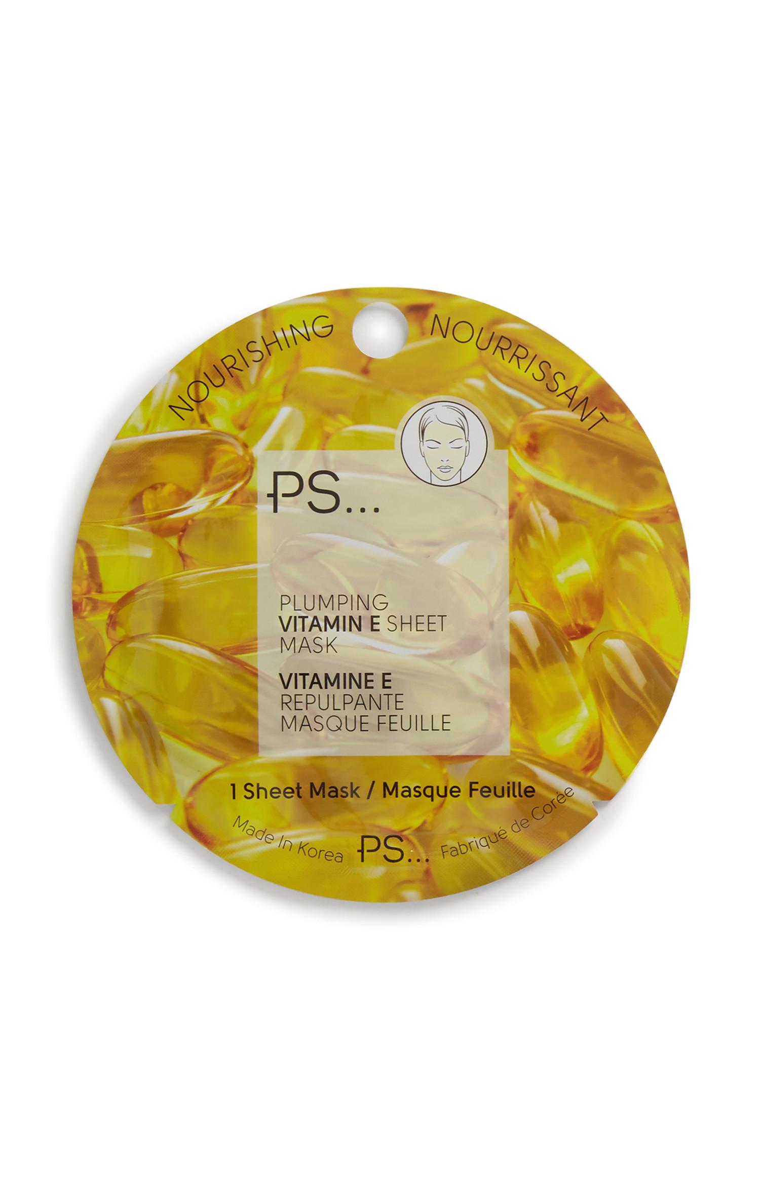 Máscara tecido vitamina E