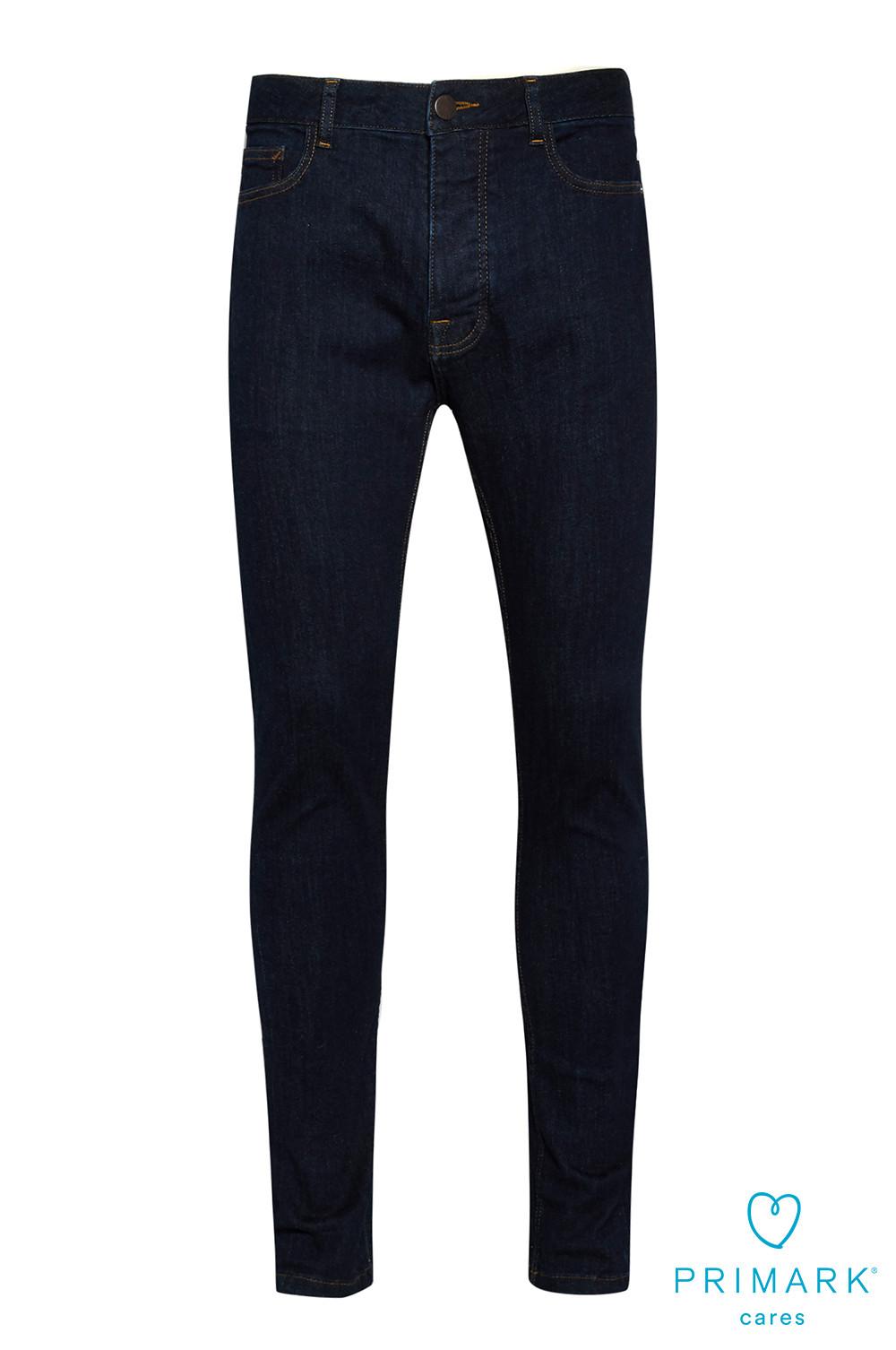 Calças ganga algodão sustentável lavagem escura