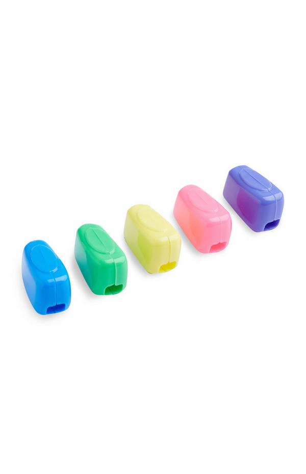Colourful Toothbrush Covers 5Pk