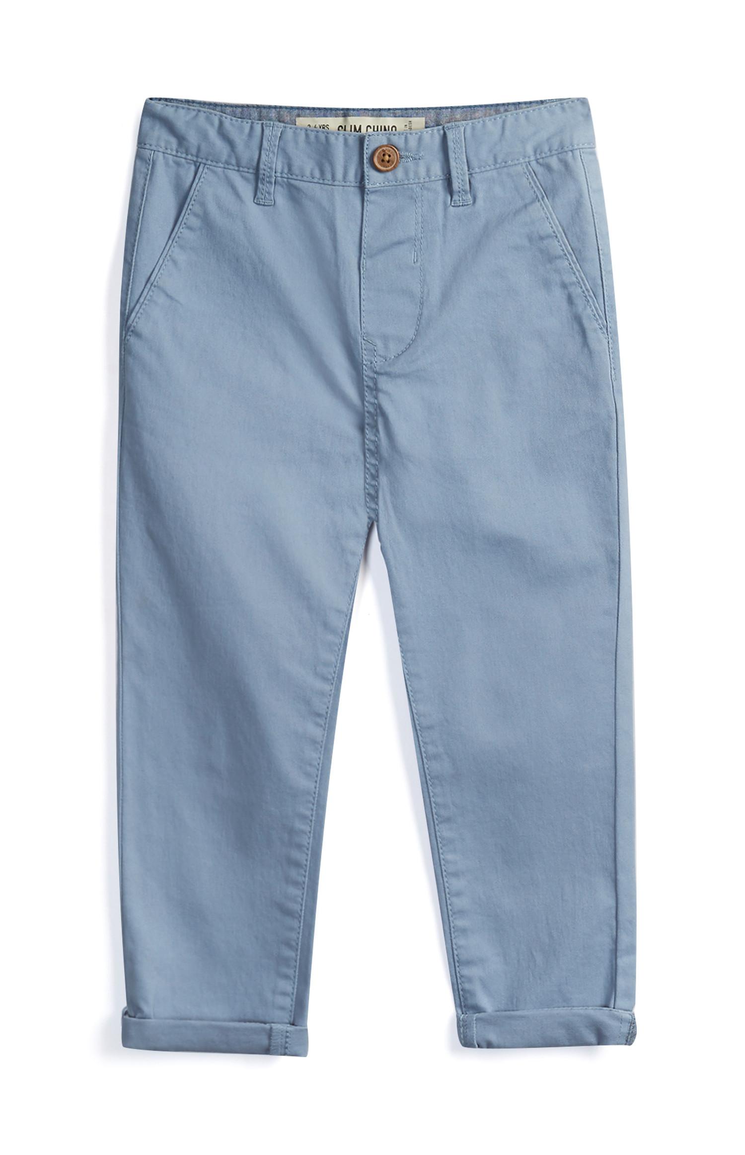 Pantalón chino azul claro de niño pequeño