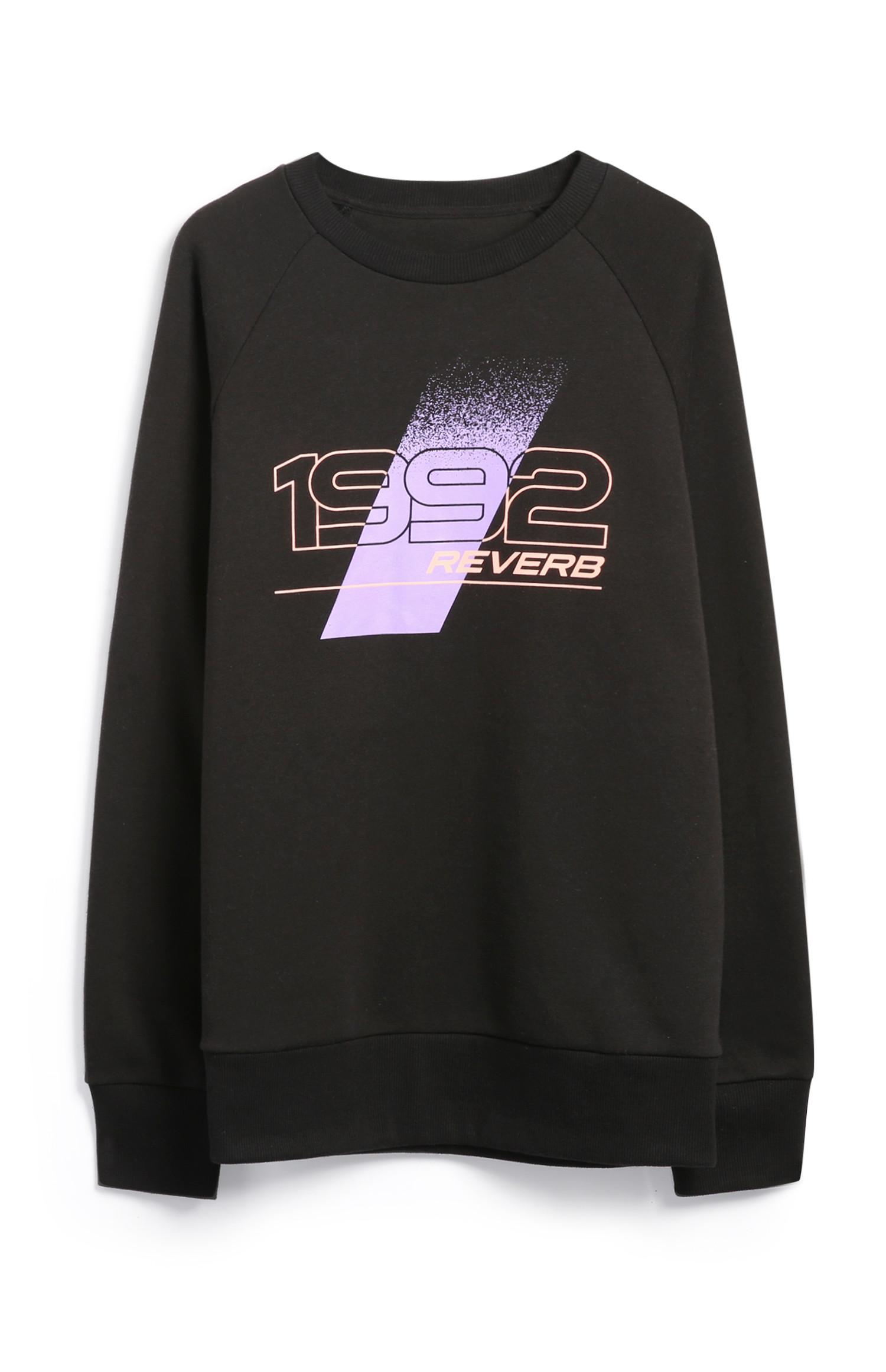 Camisola estampada preto