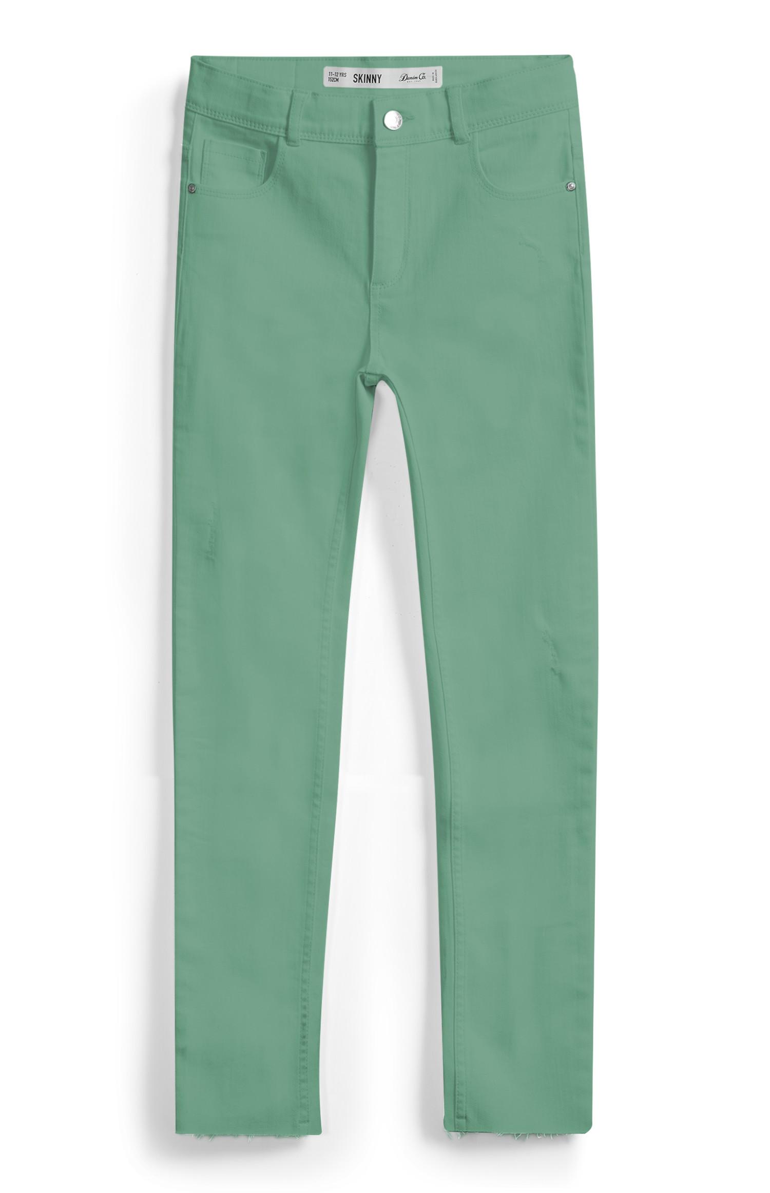 Vaquero verde para niña mayor