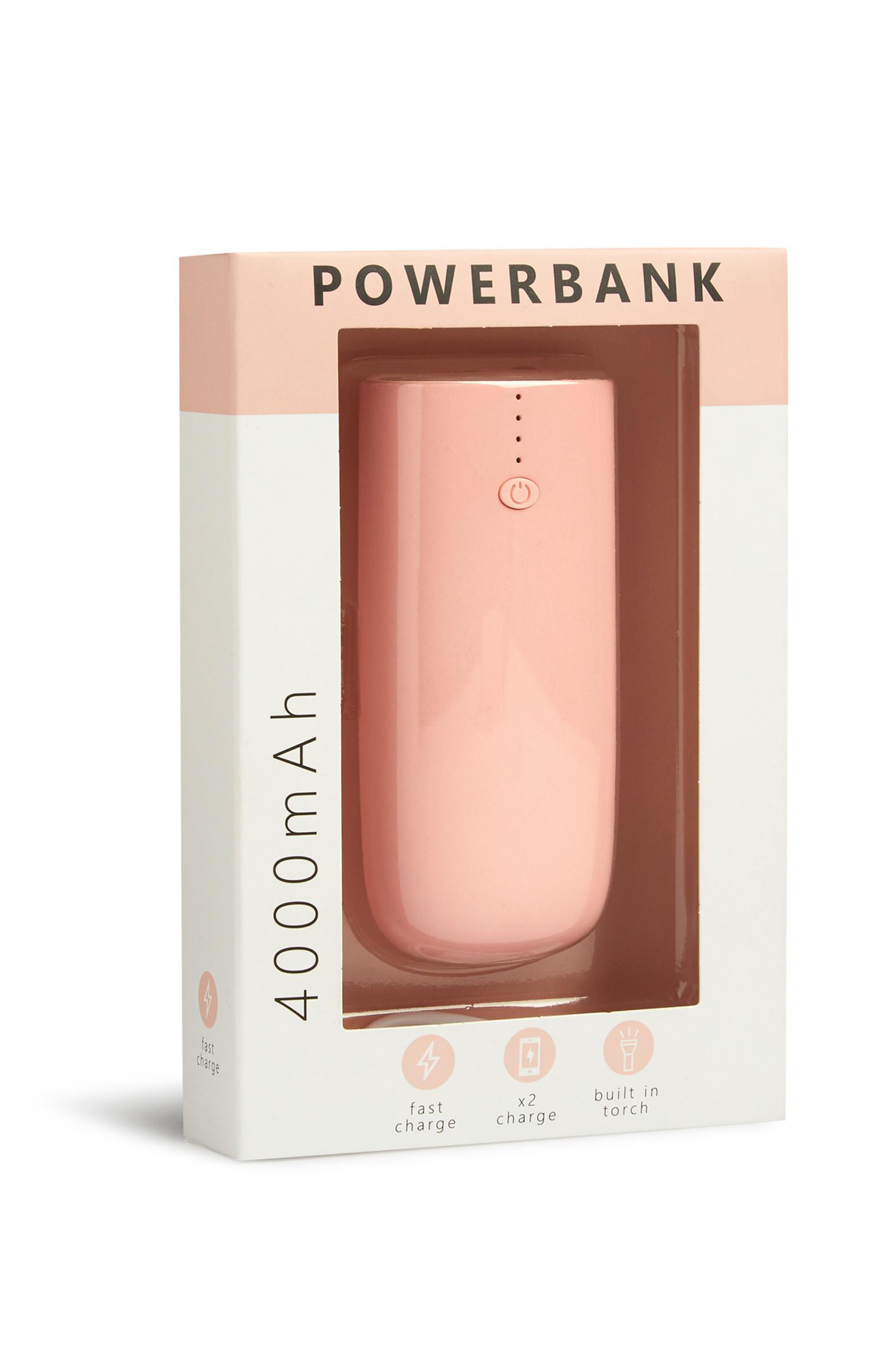 Batería portátil rosa