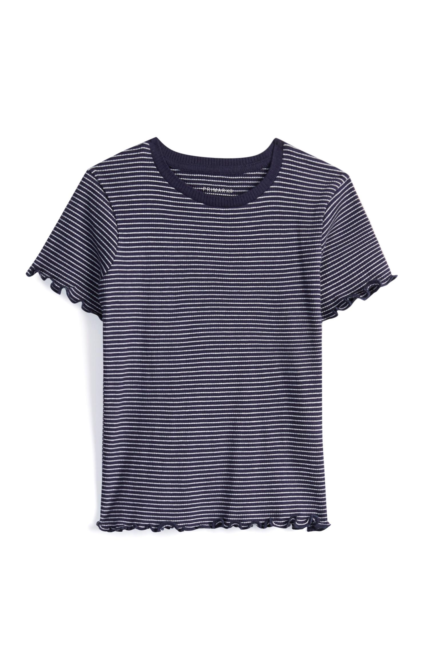 Camiseta a rayas de niña mayor