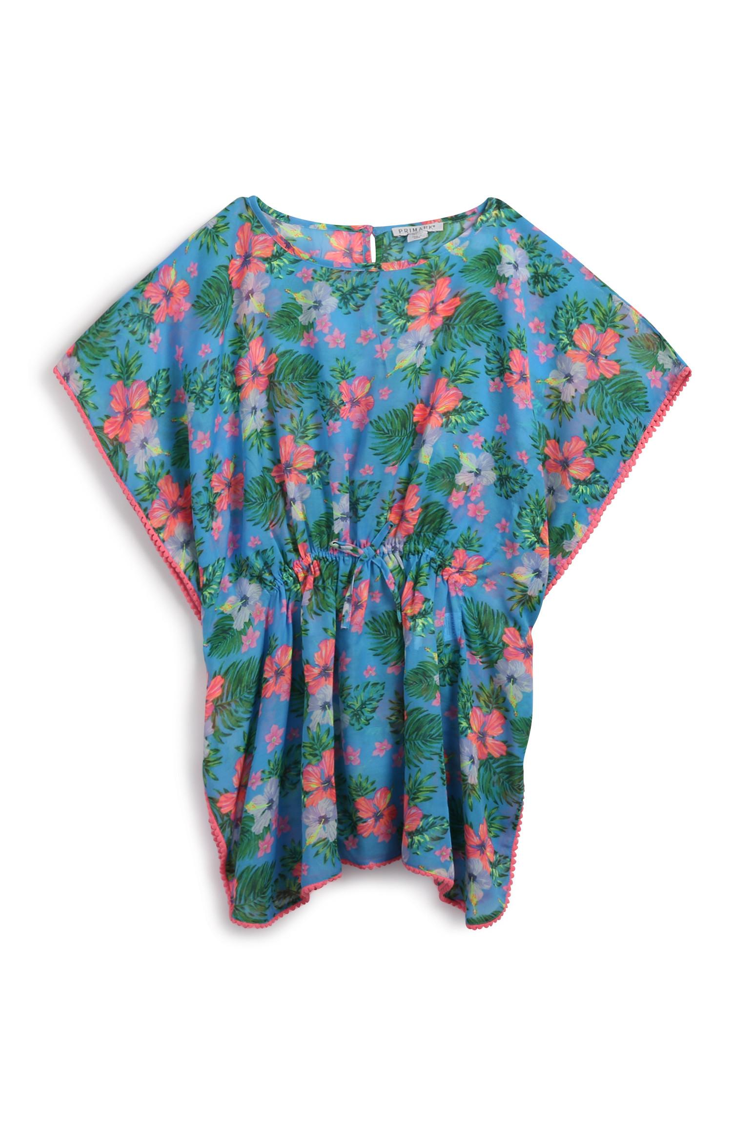 Caftán de flores para niña mayor