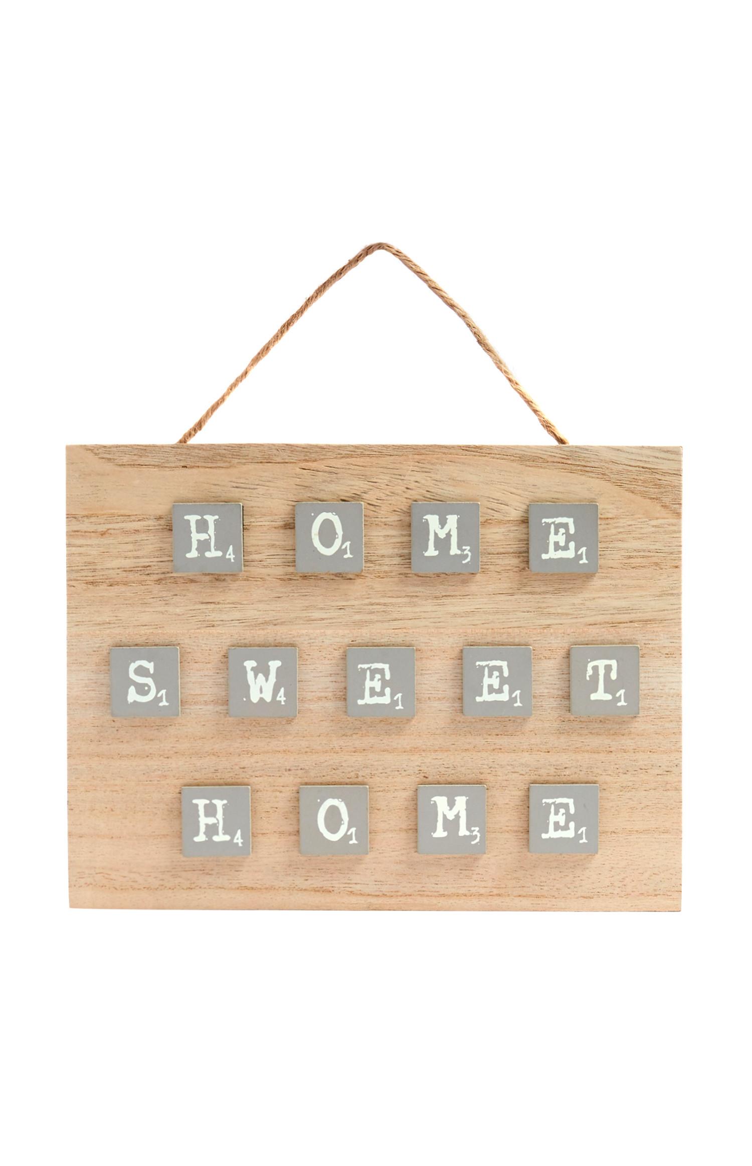 Letrero de «Home Sweet Home»