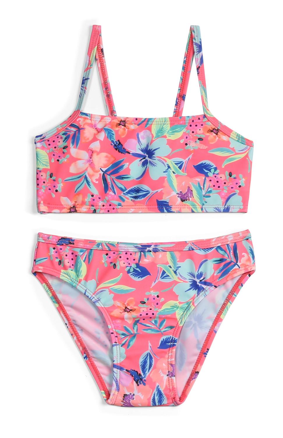 Bikini de flores para niña pequeña