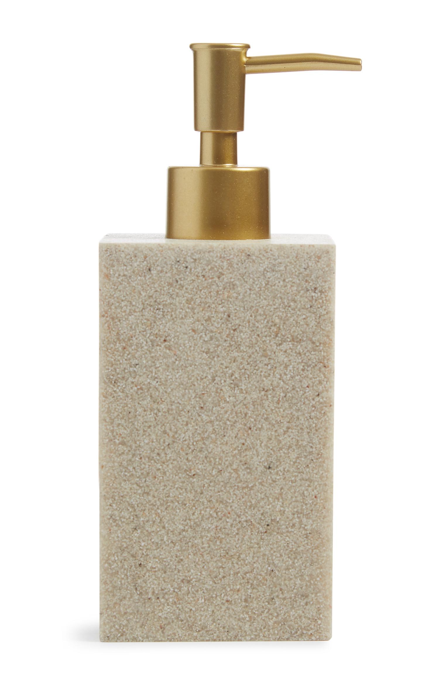 Dispensador de jabón con efecto piedra