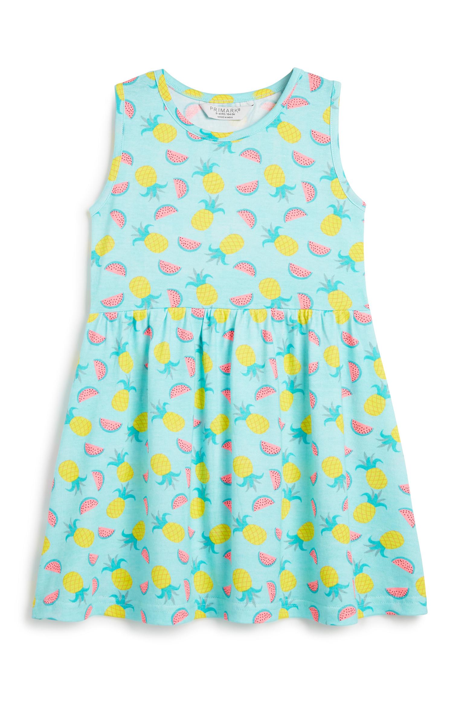 Obleka iz džersija za mlajša dekleta