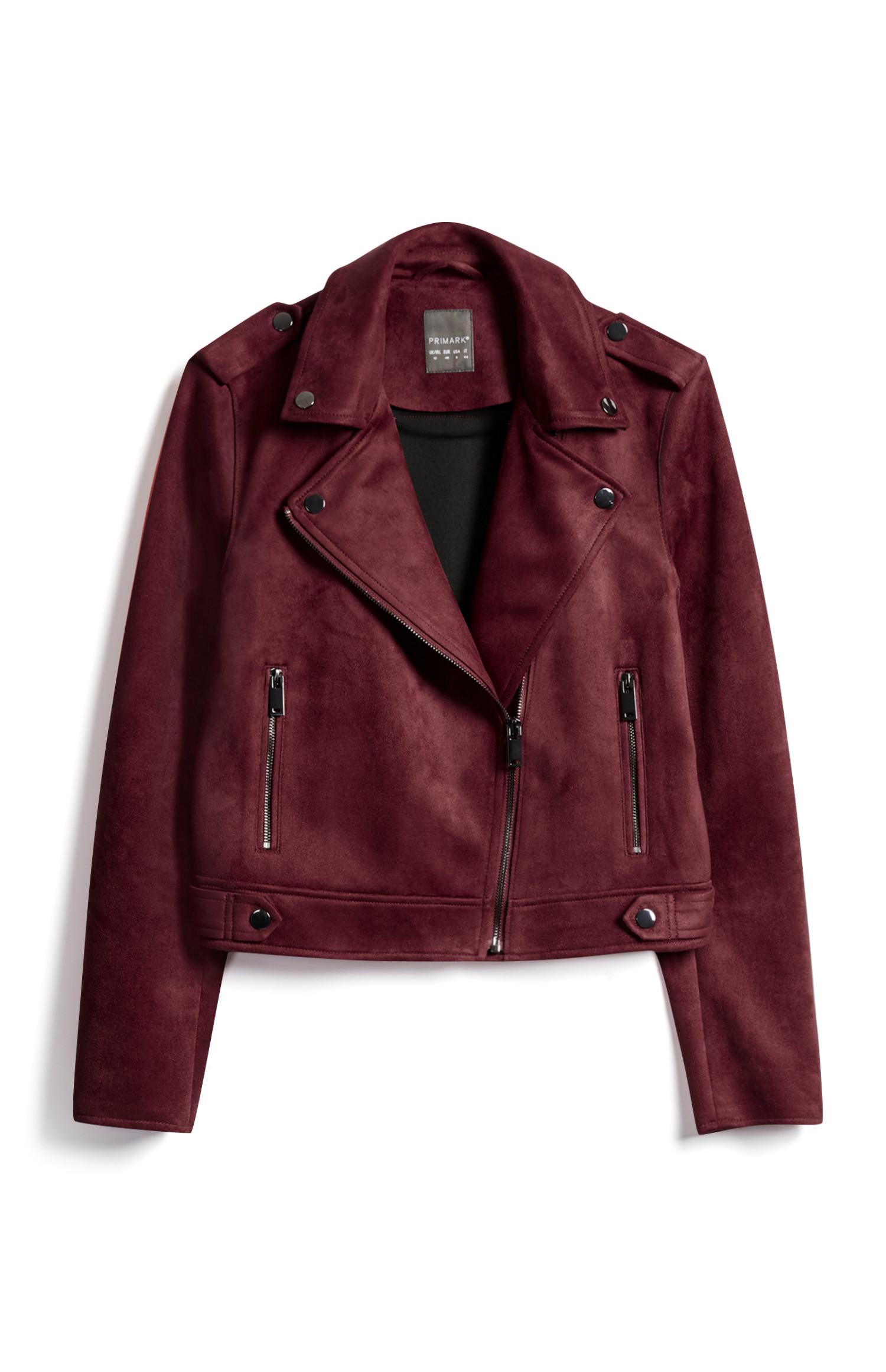 Blusão motard vinho