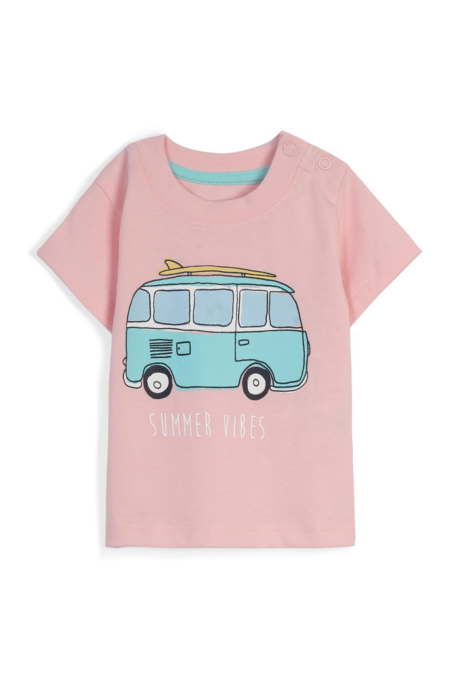 Camiseta rosa para bebé niño