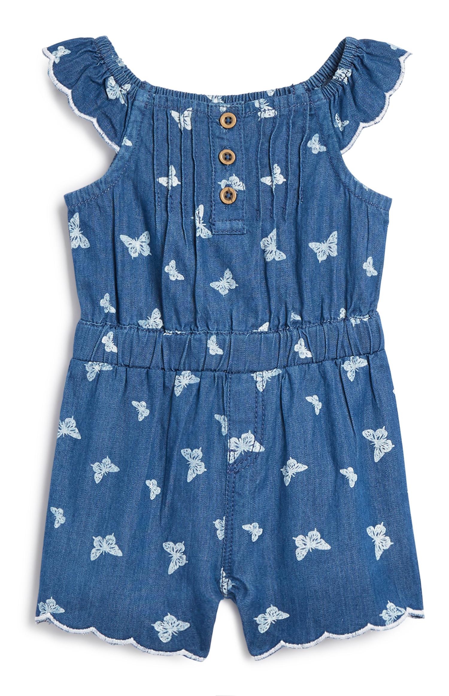 primark denim playsuit