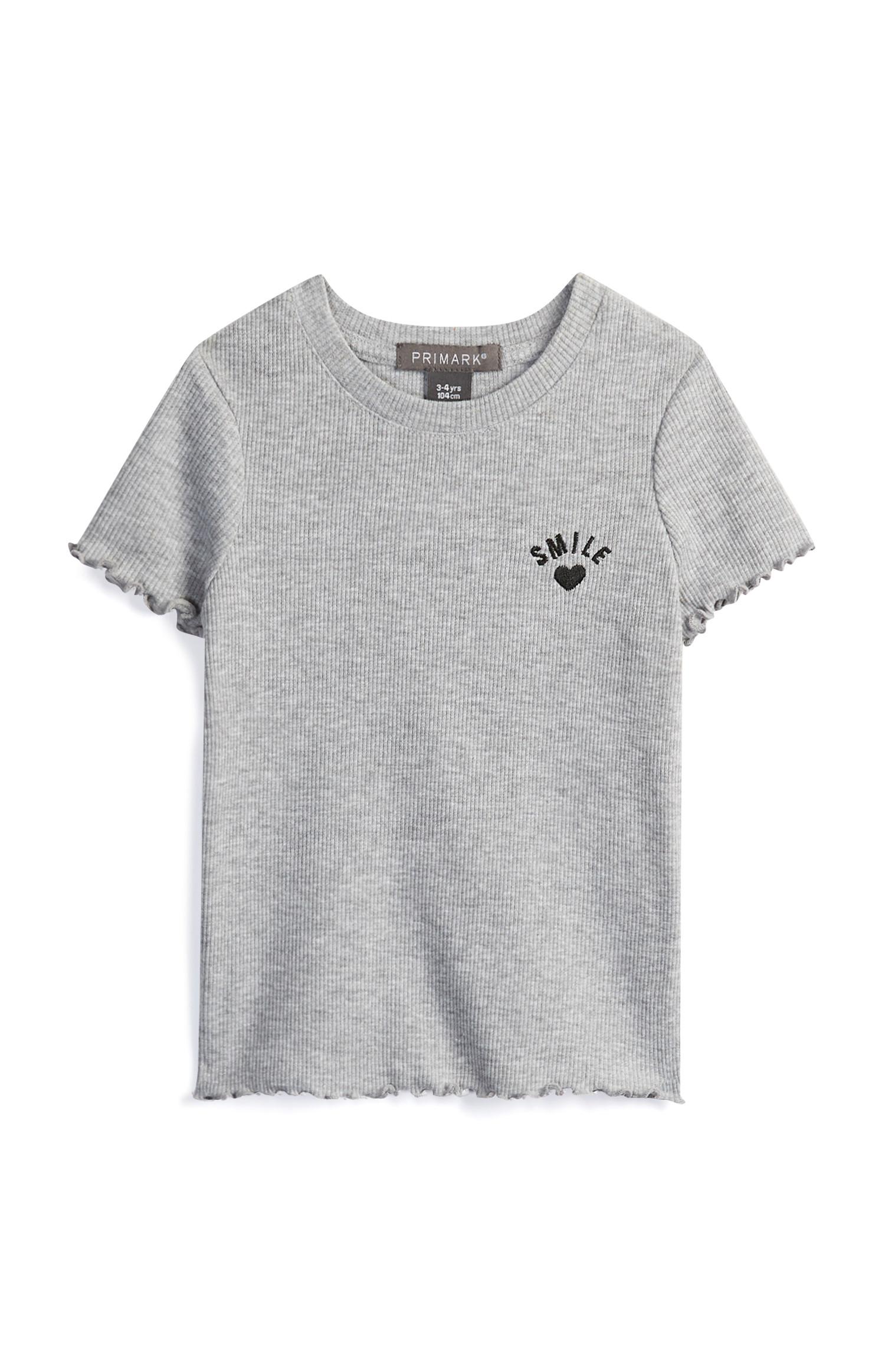 Camiseta con eslogan para niña pequeña