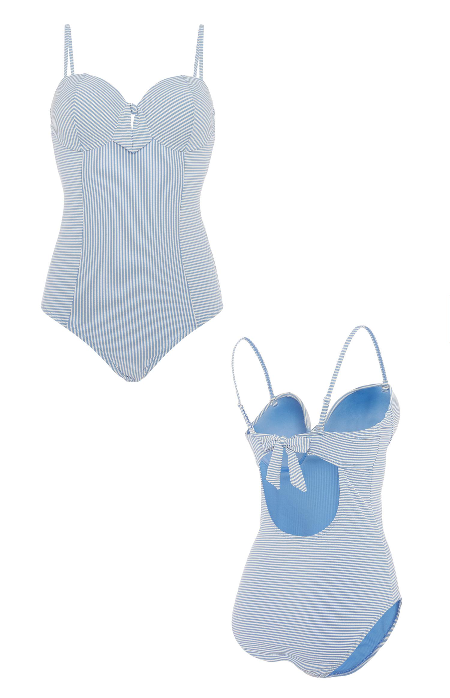 Fato banho riscas azul