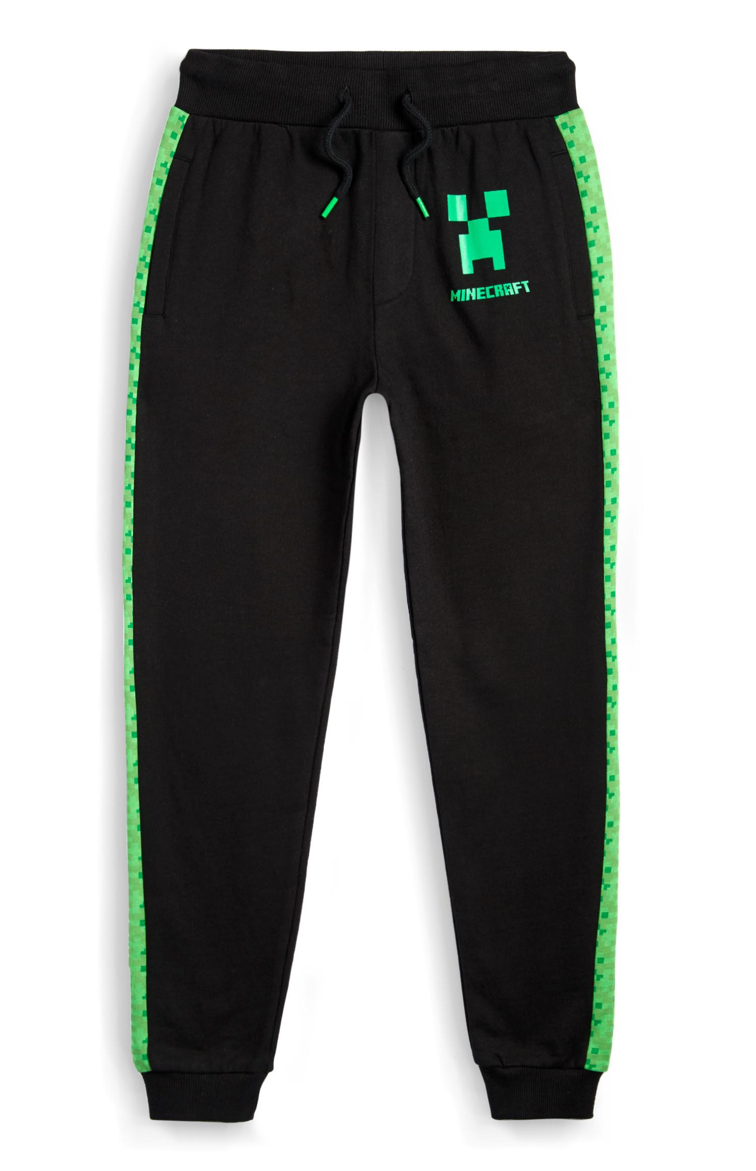 Zelene hlače za prosti čas Minecraft za starejše fante