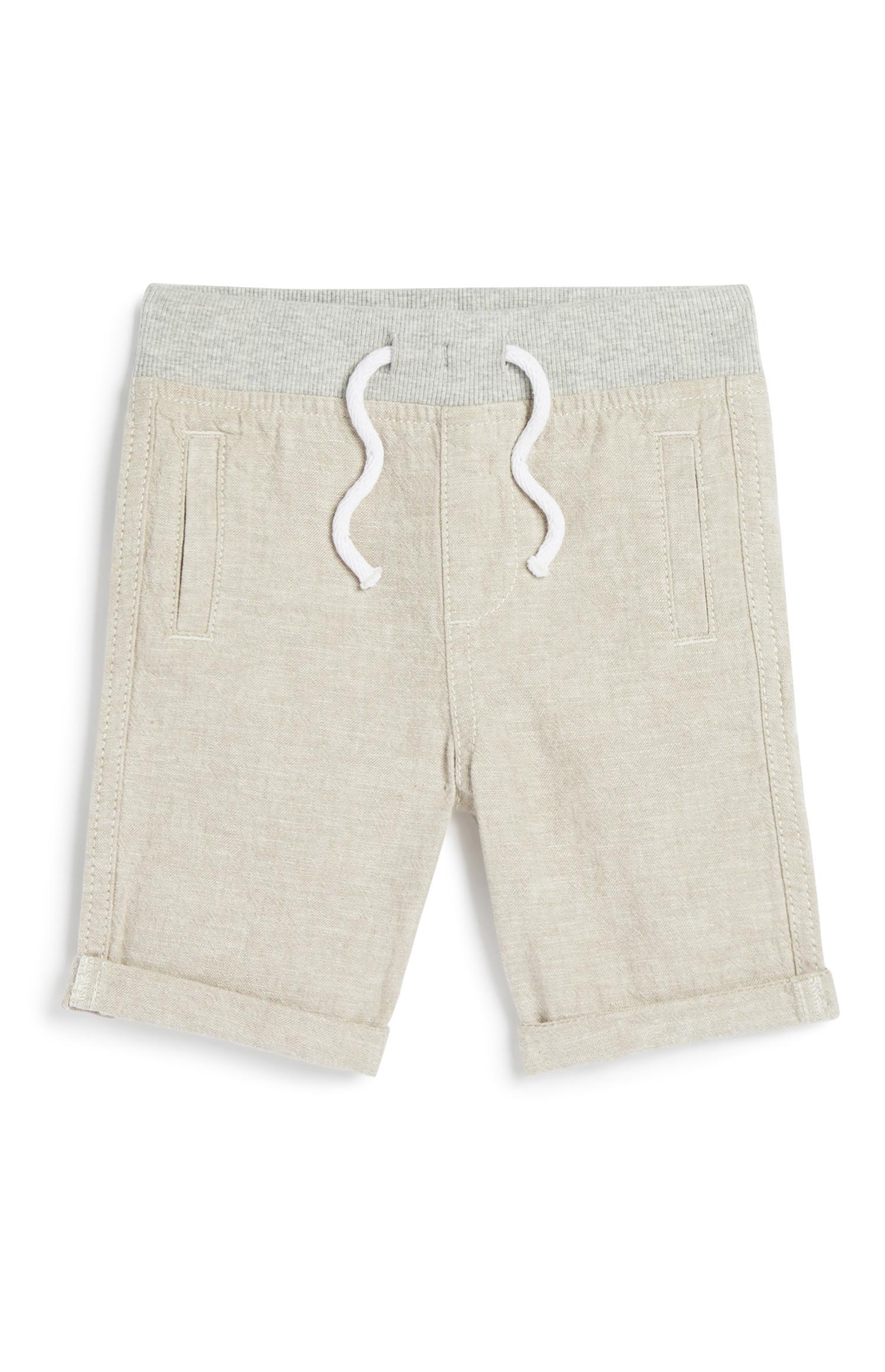 Pantalón corto de lino para bebé niño
